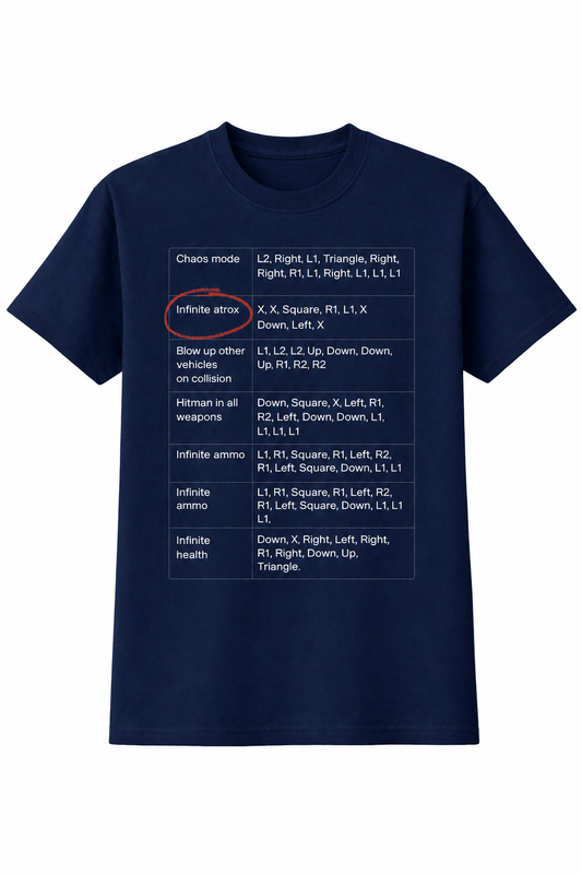Navy Blue "Infinite Atrox" T-Shirt