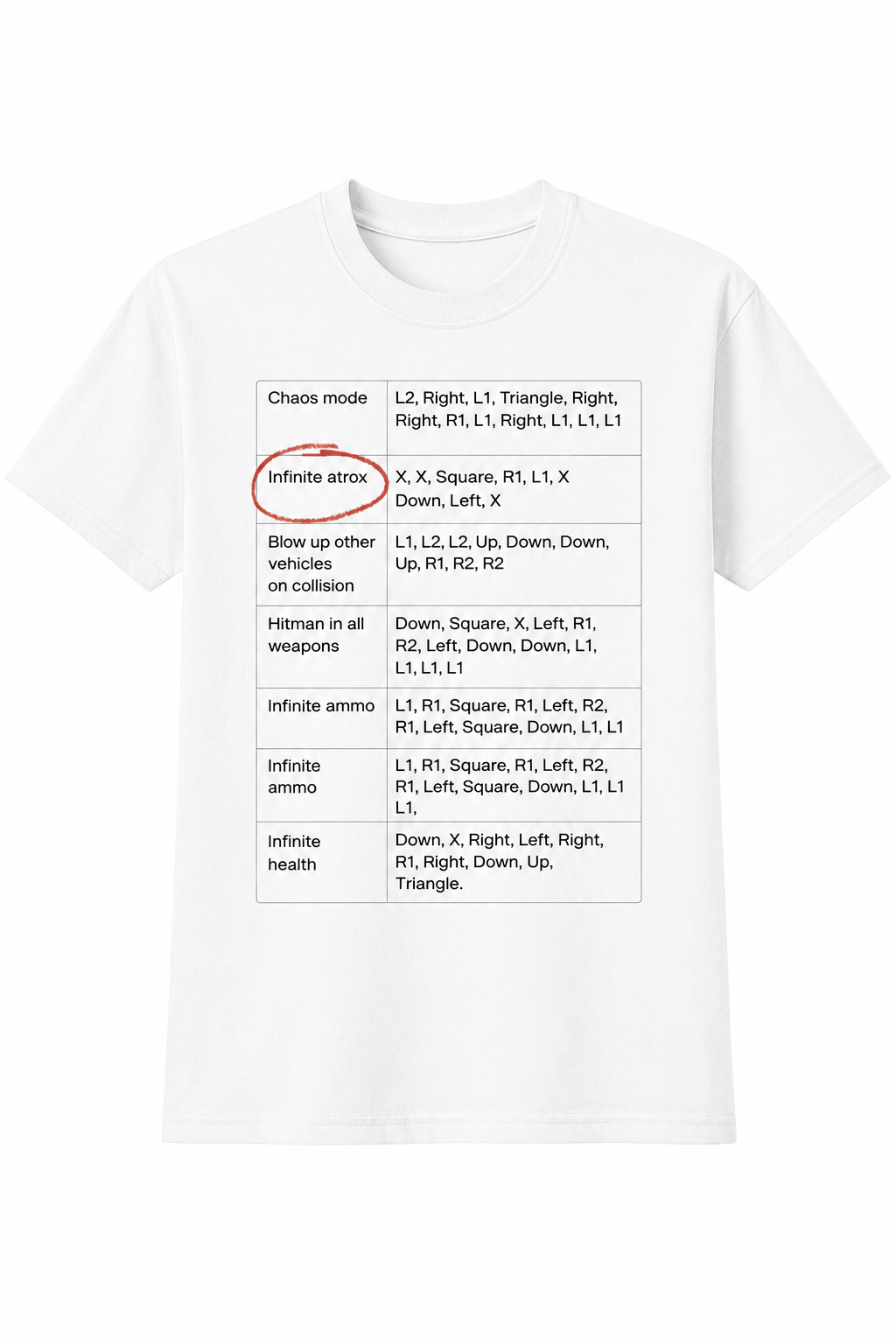 White "Infinite Atrox" T-Shirt