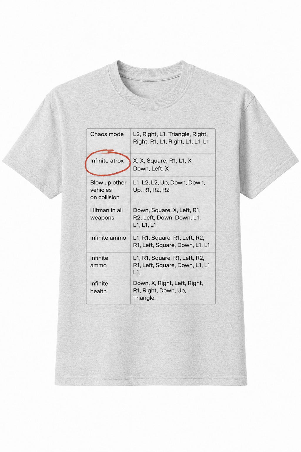 Ash Gray "Infinite Atrox" T-Shirt